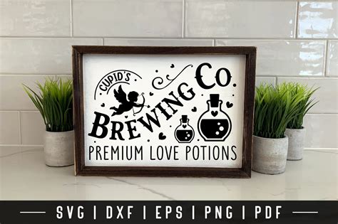 Cupid S Brewing Co Farmhouse Valentine Graphic By Craftlabsvg