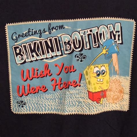 Universal Tops Spongebob Greetings From Bikini Bottom Tee S Poshmark