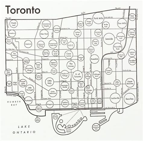 Mental Map of Toronto Neighbourhoods - Toronto Guardian