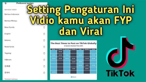 Cara Vidio Kamu Masuk FYP Tiktok YouTube