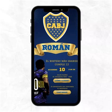 Invitacion Digital Interactiva Boca Juniors River Futbol En Venta En La