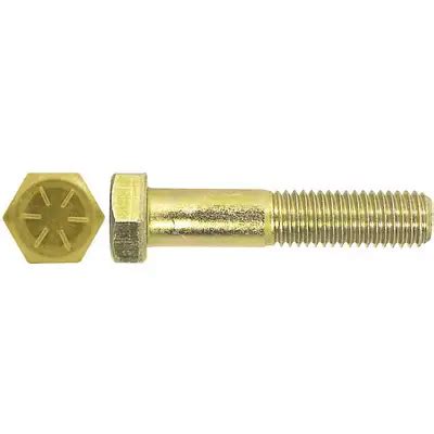 16133 Grade 8 USS Hex Head Cap Screw 5 16 18 X 3 Zinc Yellow