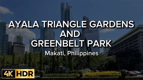 Ayala Triangle Greenbelt Park HDR Virtual Walk Tour Makati