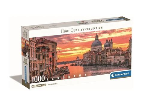 Quebra Cabeca 1000 Pecas Paisagem - Quebra-cabeça 1000 peças Clementoni Panorama Veneza 98x33 cm - Paisagem ...