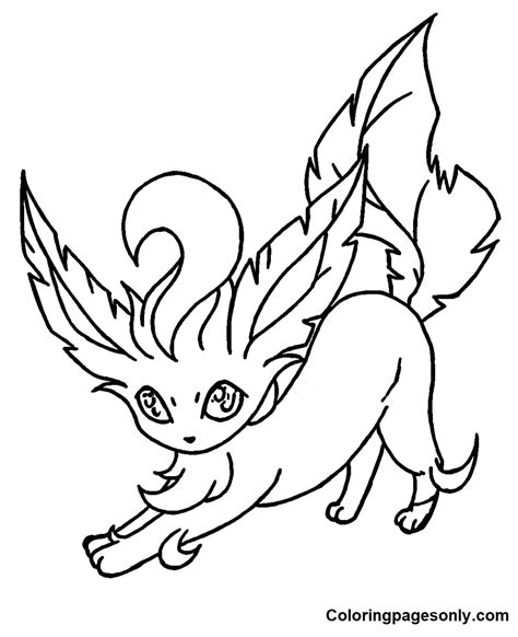 Desenhos De Leafeon Para Colorir E Imprimir Pintar Gr Tis Online