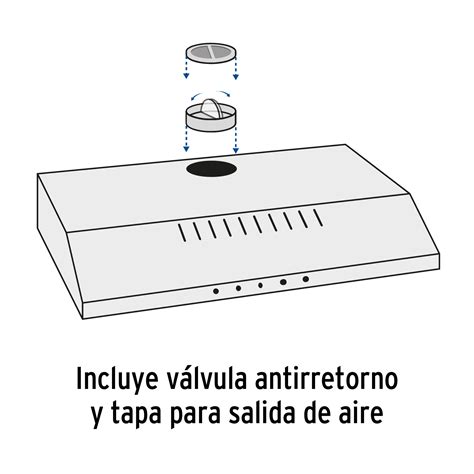 Campana Extractora 80cm Empotrable Acero Inoxidable Foset