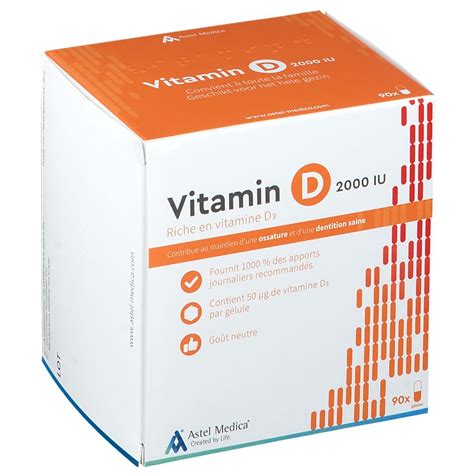 Astel Medica Vitamine D 2000 IU 90 Pc S Redcare Pharmacie