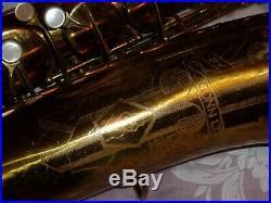 1938 Conn 10M Tenor Sax Saxophone Naked Lady Original Laquer Plays Great Brass Musical