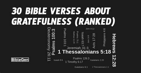 30 Bible Verses About Gratefulness (KJV)