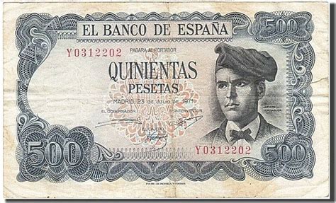 Spain Pesetas Banknote Km A Vf