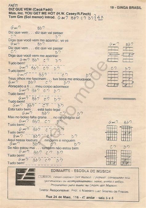 Ginga Brasil Especial Exaltasamba Cifras De Musicas Sambas Antigos