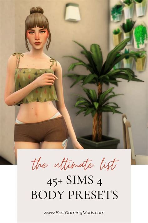 Sims 4 Body Presets You Need In Your Game Bestgamingmods On Tumblr