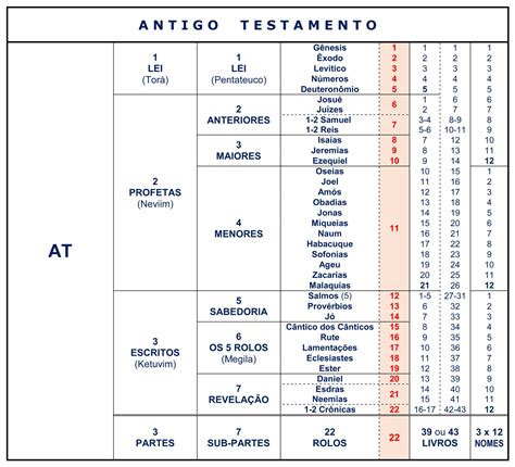 A Construção Da Bíblia Os 49 Rolos Com Os 70 Livros Divisions Structure Bible Menorah