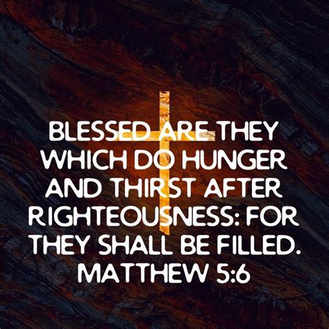 Matthew Blessed Are They Which Do Hunger And Thirst After