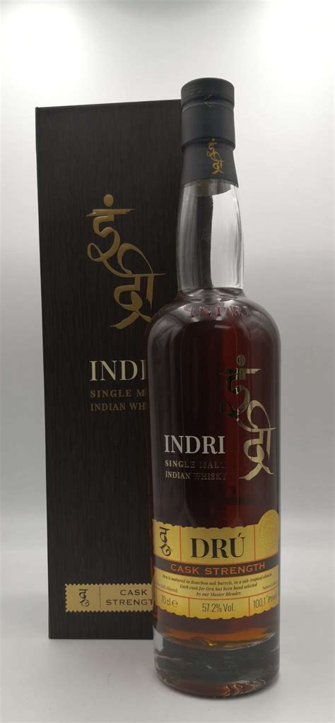 Indri Drú 2023 Indian Single Malt Cask Strength Bourbon Barrel