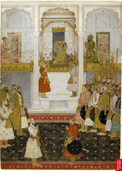 Prince Aurangzeb reports to Emperor Shah Jahan (ruled 1627-58) | Mughal ...