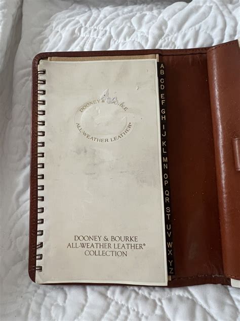 VTG DOONEY BOURKE Black Snap Planner Agenda Day Tim Gem