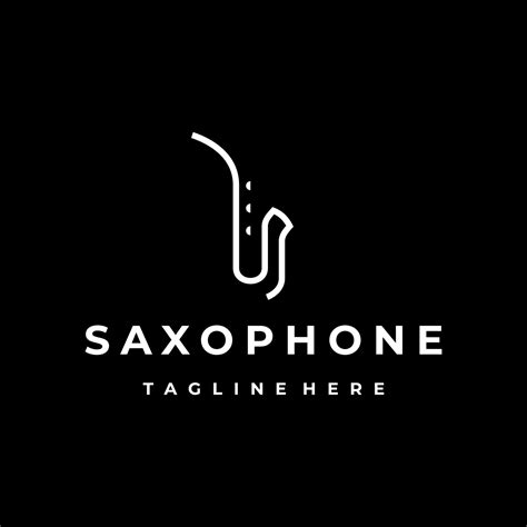 Saxophone logo design vector template 15569970 Vector Art at Vecteezy