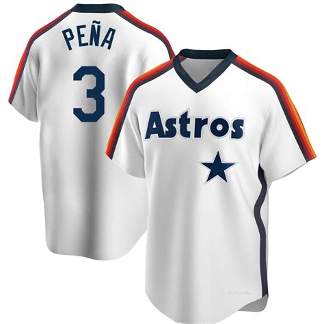 Men's Jeremy Pena Houston Astros Replica White Home Cooperstown ...