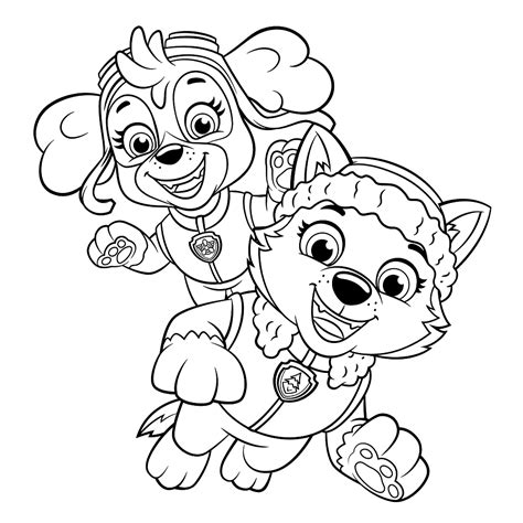 Skye Everest Paw Patrol Coloring Paw Patrol Coloring Pages Skye