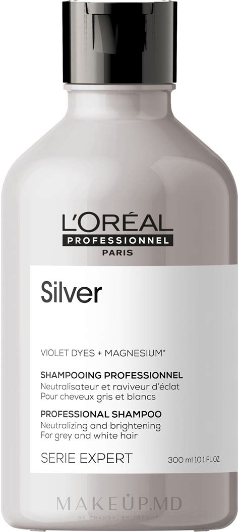 L Oreal Professionnel Serie Expert Magnesium Silver Shampoo Șampon Pentru Păr Cărunt Makeup Md