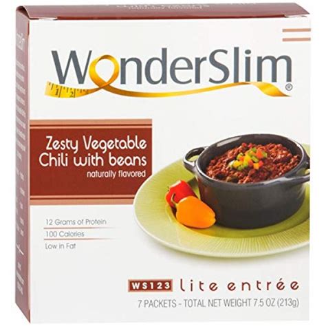 Wonderslim Low Carb High Protein Vegetarian Zesty Vegetable