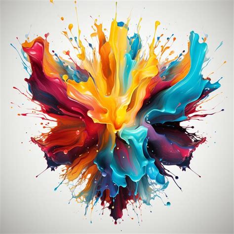 Premium Photo Colorful Paint Blot Vector