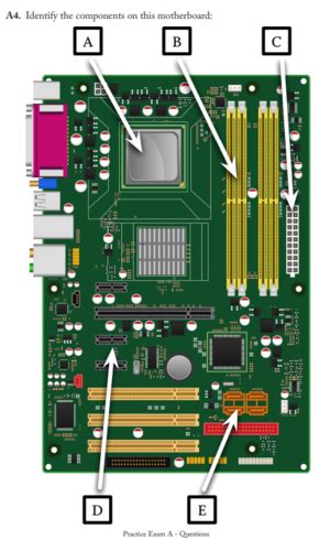 Comptia Identify Components On Motherboard Flashcards Quizlet