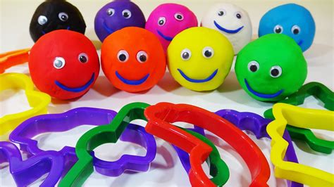 Play And Learn Colors Names With Play Doh Smiley Face Fun And Creative