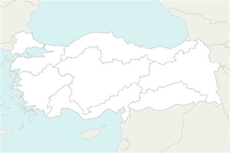 Blank Map Of Turkey And Surrounding Countries