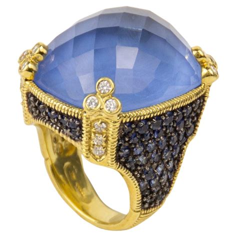 Judith Ripka 18k White Gold Diamondandonyx Ring For Sale At 1stdibs