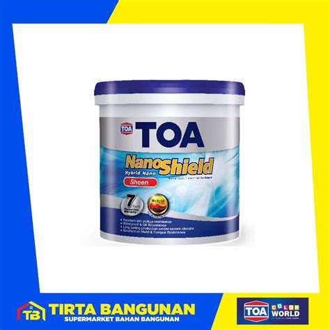 Jual Toa Nanoshield Sheen Brilliant White Lt Cat Tembok Exterior