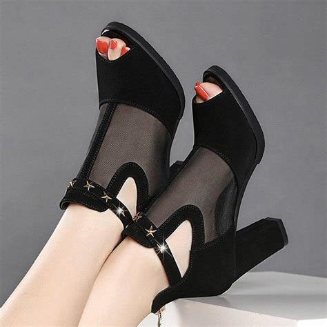 Cheap Summer Shoes Sexy Ladies High Heels Women Sandals Rivets Summer