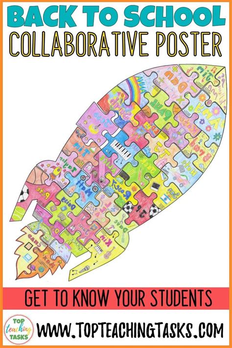 Getting To Know You Activities Collaborative Puzzle Back To School