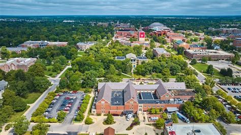 Premium Photo Ball State University Campus Aerial On Sunny Summer Day