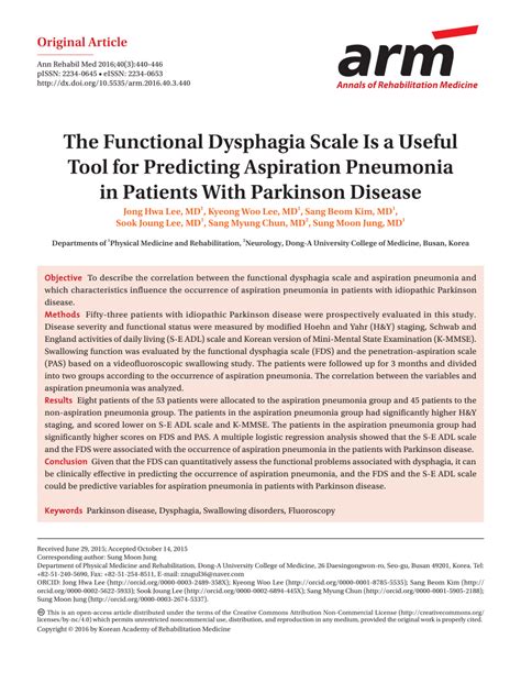 Dysphagia Severity Scale