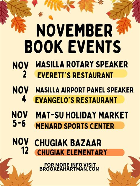 Events ⋆ Brooke Hartman Books