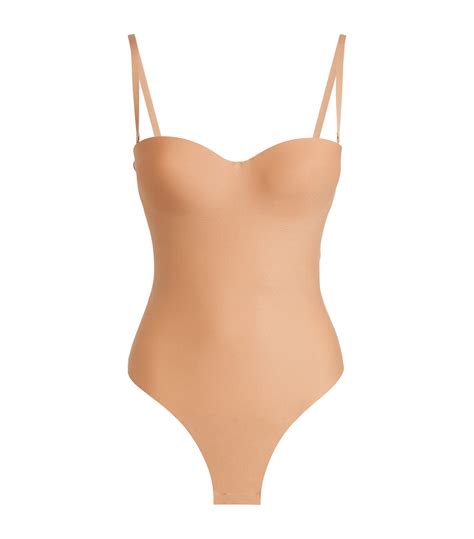 Womens Skims Nude Moulded Underwire Thong Bodysuit Harrods Uk