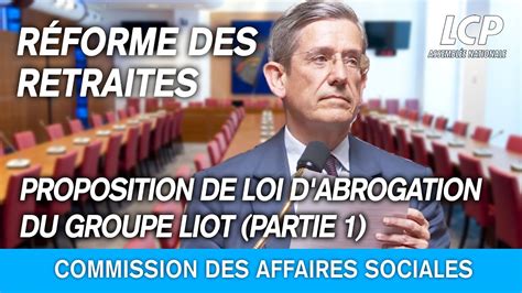 Réforme des retraites proposition de loi d abrogation du groupe LIOT