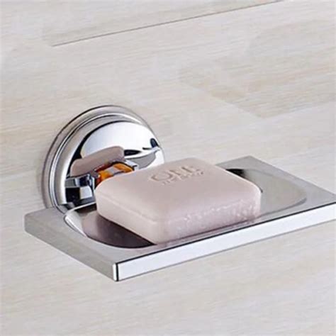 Powerful Suction Type Stainless Steel Wall Mounted Bathroom Shower Soap