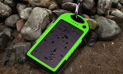 5,000mAh Solar Phone Charger | Groupon Goods