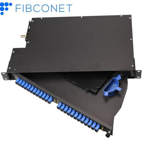 Ftth Fiber To Home Rack Type Plc Splitter With Sc Apc Connectors X