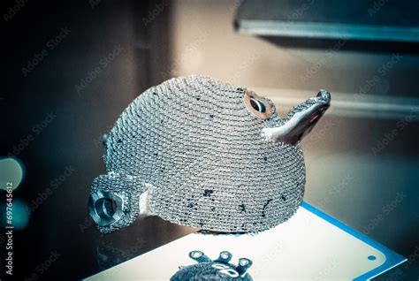 Selective Laser Melting Object Printed On Metal D Printer Model