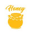 Glass Jam Or Honey Jar Icon Royalty Free Vector Image