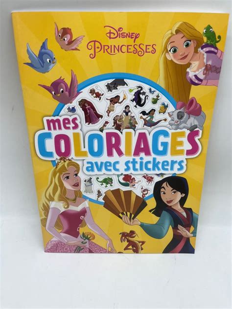 Livre Dactivit Magazines Disney Mes Coloriages Avec Stickers Disney