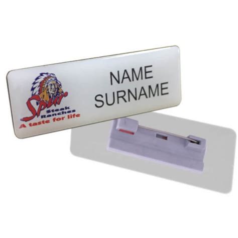 Name Badge Pin Clip Brandability