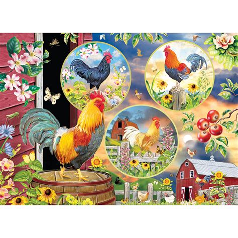 Rooster Magic Piece Jigsaw Puzzle Spilsbury