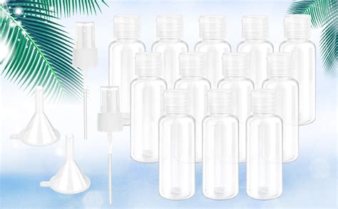 SPEACOUR 12 Stück Reiseflaschen Set 50ml Plastikflasche Transparent