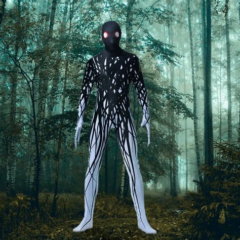 Halloween Black Ghost Zalgo Monster Cosplay Horror Men Women Costume – hbmccostume