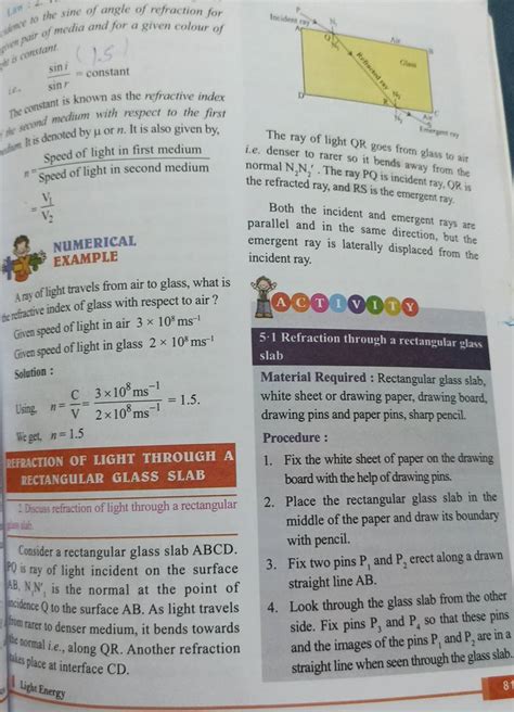 The Sine Of Angle Of Refraction For Senpair Of Media And For A Given Colo